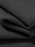 Paul Frank Summer Men'S Versatile Waffle Knit Breathable Short Sleeve T-Shirt - Black