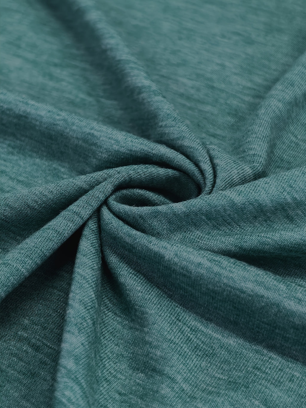 Plus Size - Plus Size - Fashionable New Polo with Buttons, Women'S Plus Size Short Sleeve T-Shirt, Unique Short Sleeves, Stylish Casual Women'S Wear, Loose Fit Clothing, Additions Not Included - Dark Cyan