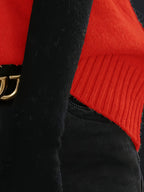 New Hooded Vest Sleeveless Design Letter Fashion Loose Versatile Sweater Coat - Red