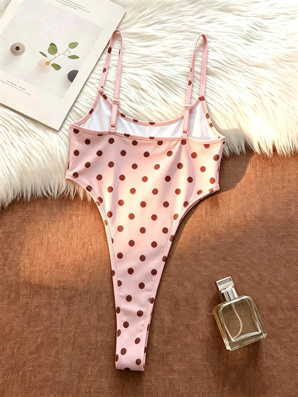 Women'S Fashion Bodycon Top, Adjustable Straps, Thin Strap Jumpsuit, Inner Wear Jumpsuit, Outer Wear, Stretchy Comfortable Breathable Fitted Women'S Clothing, Casual Outing, Date Party All-Match Outfit, Sleeveless Jumpsuit - Pink Color