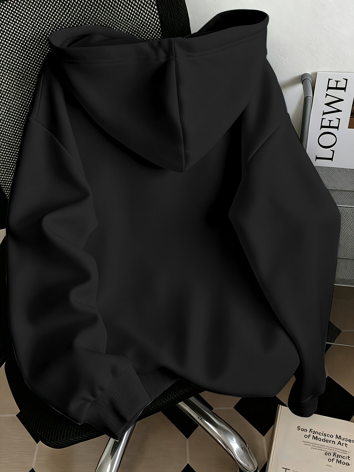 Women'S Fashion Hoodie - Black