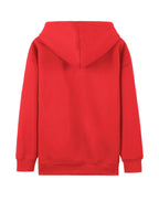Plus Size - Plus Size - Plus Size Women'S Casual Autumn And Winter Letter Print Sweatshirt, Long Sleeve Pocket Hooded Zip Jacket, Women'S, Hoodie - Red
