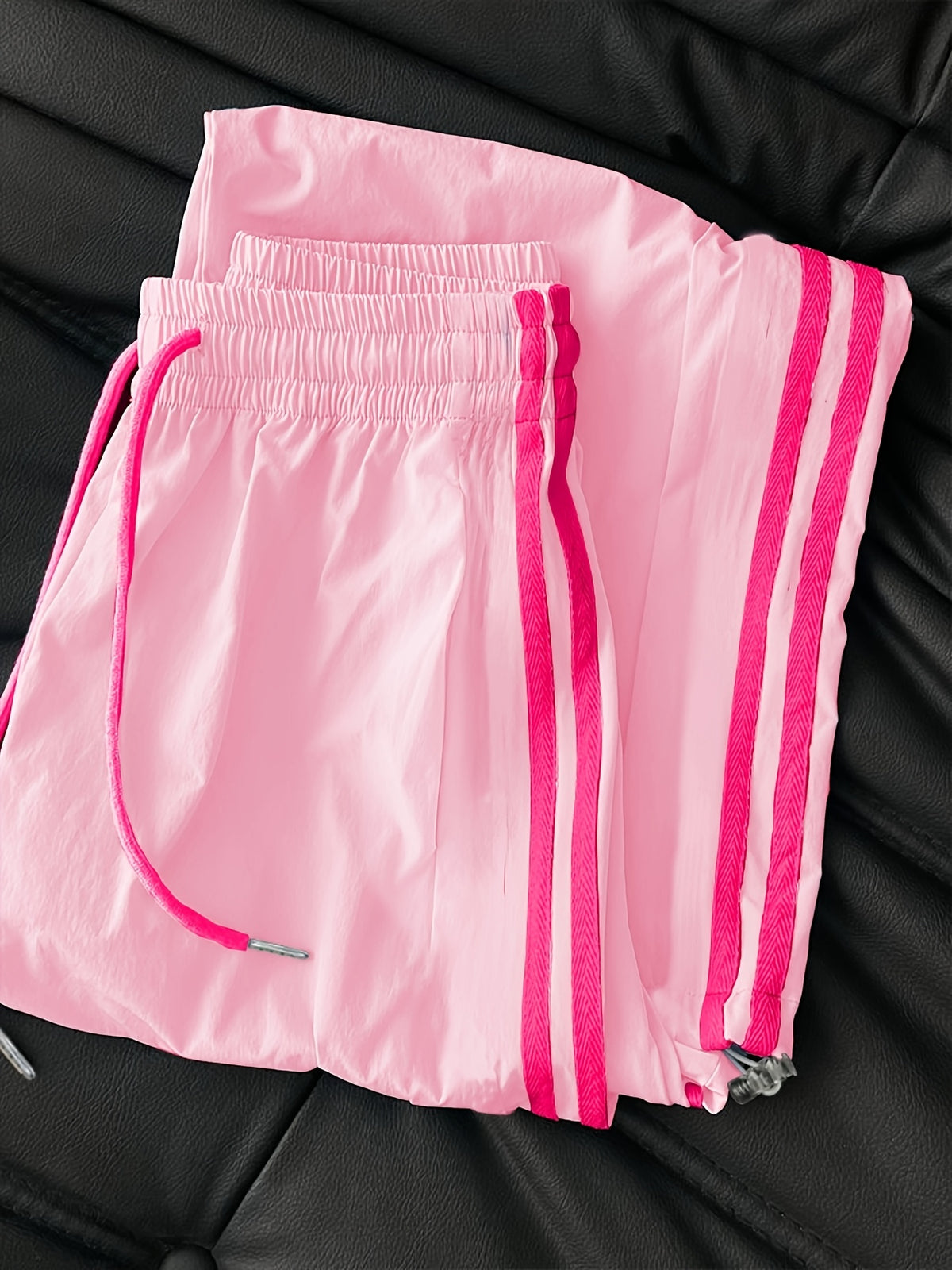 New High-Waisted Loose Ankle-Fit Quick-Dry Long Pants - Pink