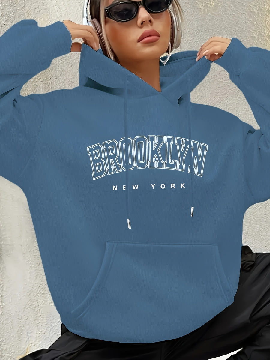 Women's Fashion Hoodie - Peacock Blue