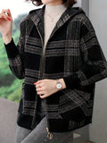 MOM Hoodie 2023 New Women Spring and Autumn Loose Zipper Cardigan Jacket Woman - Grey