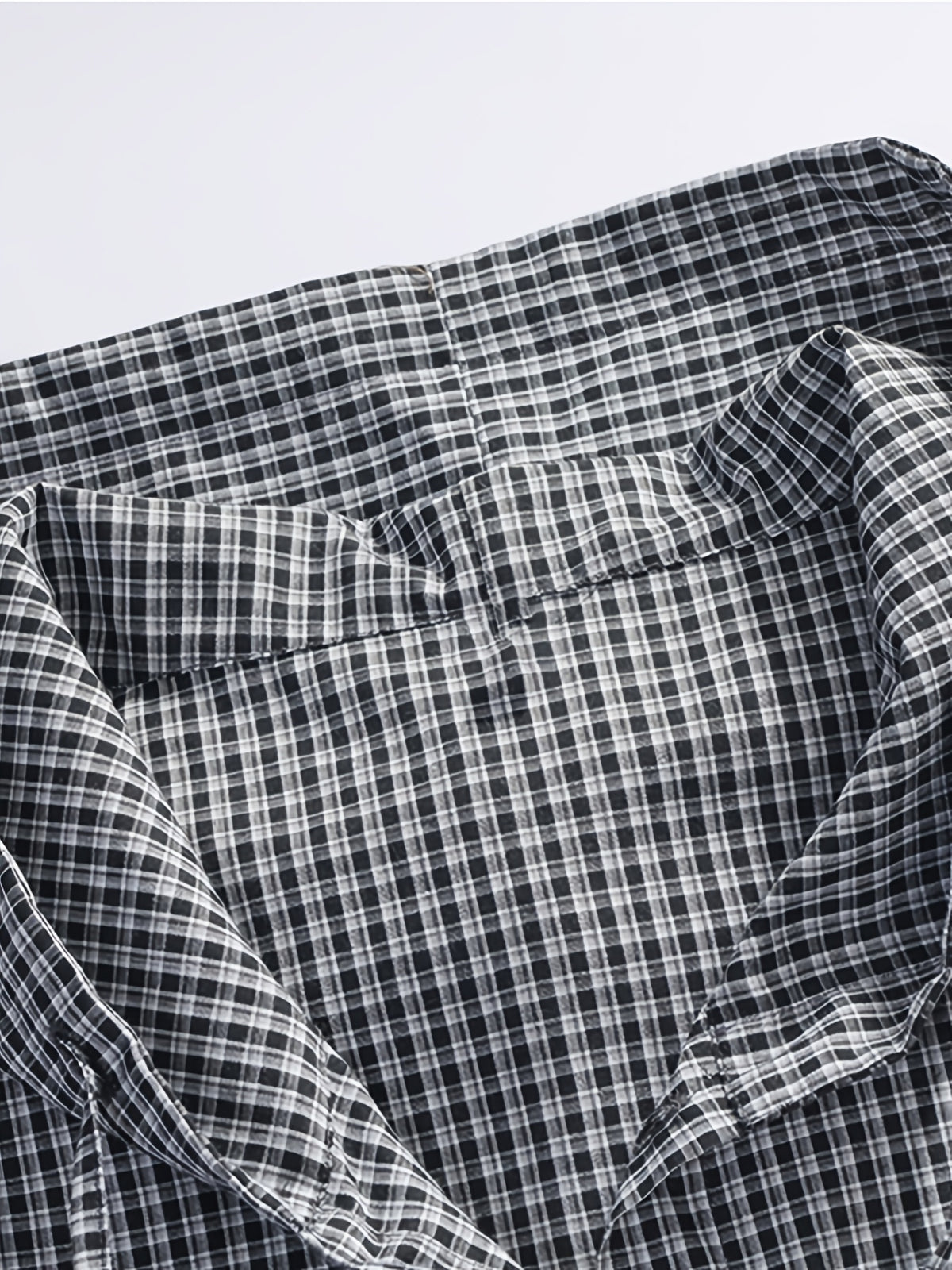 Men'S Casual Plaid Shirt, Loose Hooded Plaid Shirt - Blue