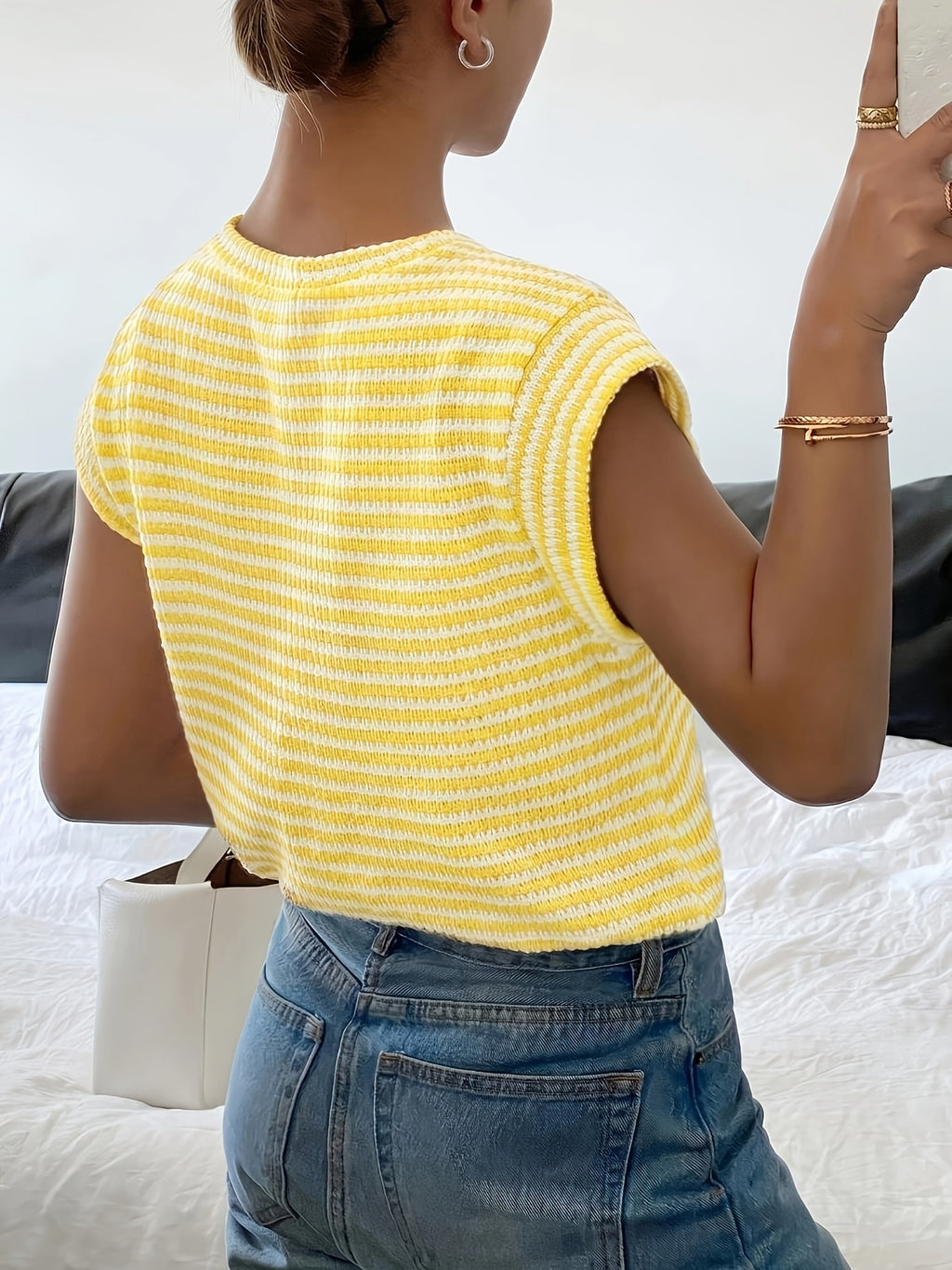 Fresh and Stylish Women's T-Shirt - Yellow