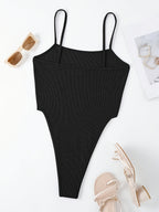 Mini Bodysuit for Women, Style - Black