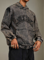 Men'S Fashion Denim Sweatshirt - Rusty Brown