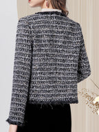 TD1216257 2026 Spring/Autumn/Winter Fashionable New Style Outerwear Top, Casual Jacket Cardigan Blazer Coat Top with Faux, European and American Sizes Women's Elegant Apparel, Suitable for Daily Casual/Business Office/Business Meetings/Casual - Space Gray