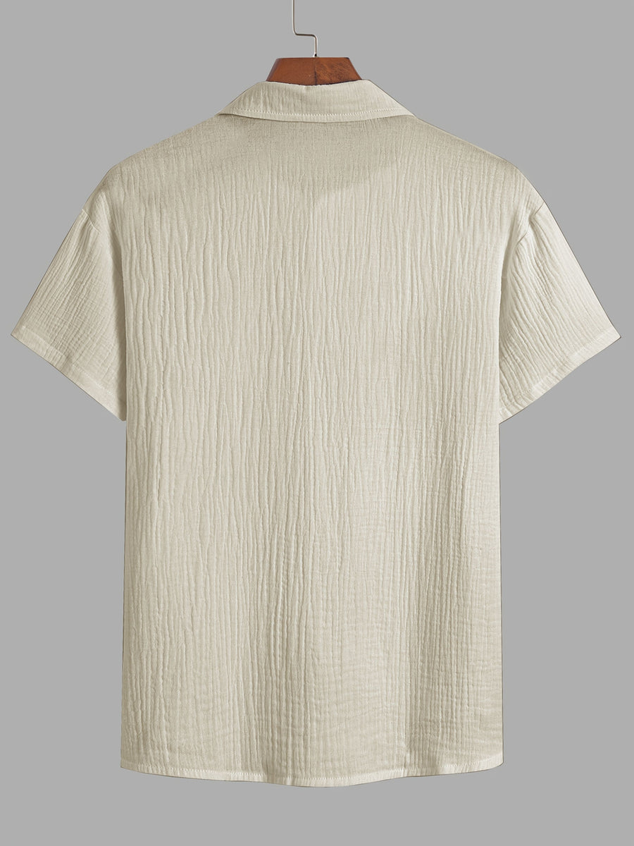 Men's Casual Shirt - Apricot