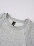 TX104 New Summer Loose-Fit Sporty Casual Outdoor Spliced Short-Sleeve T-Shirt Men's Top Sweatshirt for Vacation, Fishing, Outings, and Leisure - Light Grey
