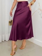Women'S Elegant Formal & Casual Skirt - Flattering Fit, Chic Office to Party Outfit, Easy-Care Everyday & Special Occasion Pantskirt for Women, Versatile Wardrobe Staple, Sophisticated Design, Durable Construction, Stylish Bottom, Fashionconscious Women - Fuchsia