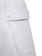 Christmas ! 1pc Men'S Corduroy Hooded Sweatshirt, Multi-Pocket Design, Retro Casual Style, Loose Fit, Ideal for Autumn/Winter Daily Outdoor Activities - White