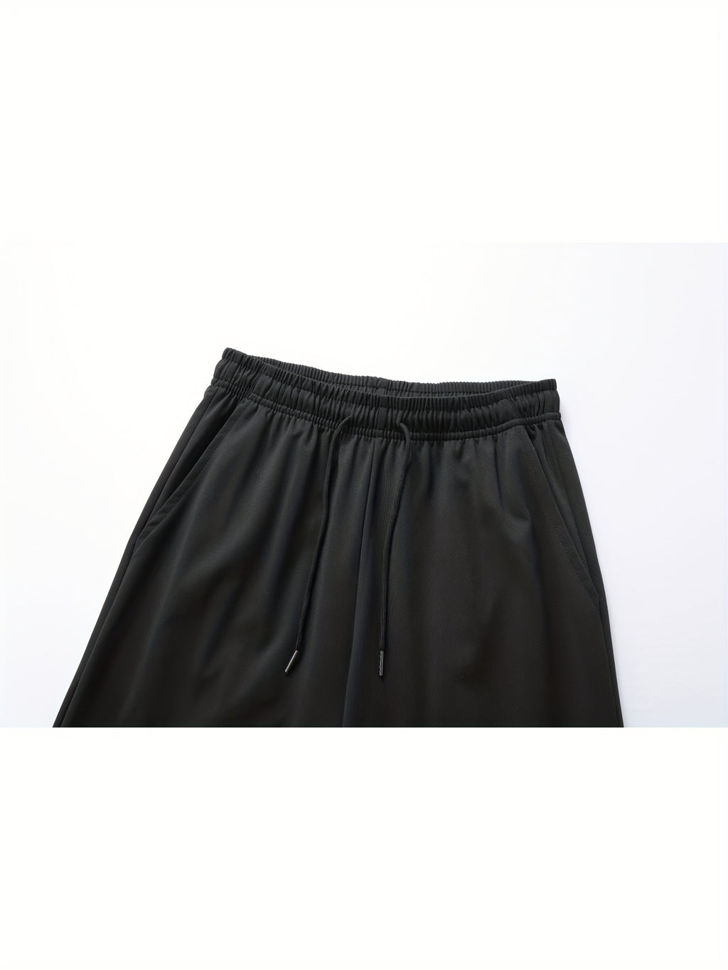 A Pair of Summer Women'S Long Pants, Casual Trousers for Women, Made of And, Featuring Elastic Fabric with Tapered Legs, an Elastic Drawstring at The Waist, Side Pockets, Suitable for Outdoor, Camping, Wear, And Women'S Pants. - Black