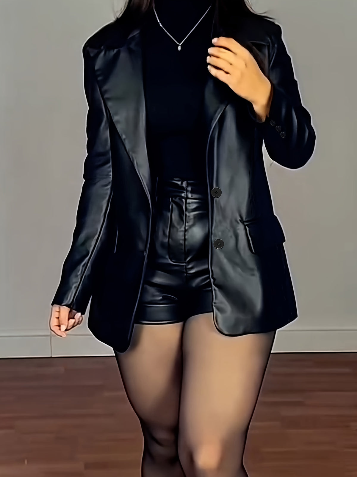 Ladies' Elegant Casual Blazer - Niann - Black