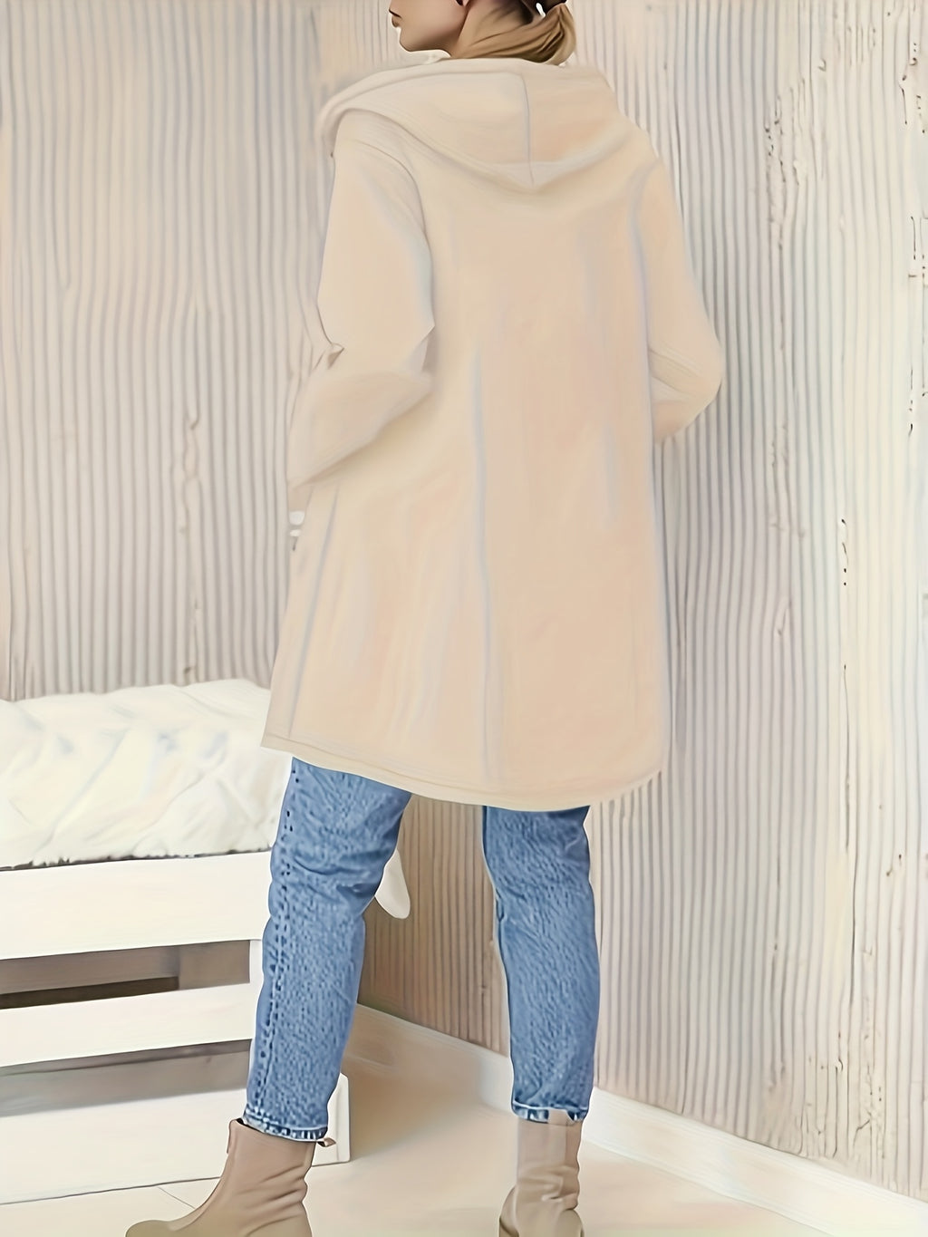 Women'S Casual Jacket EA6600 - Wheat color 1