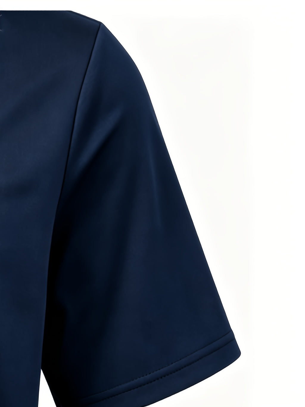 Men'S New Summer Fashion Polo Casual Breathable Comfortable Business T-Shirt Polo Shirt Stand-Up Collar Polo Shirt - Navy Color
