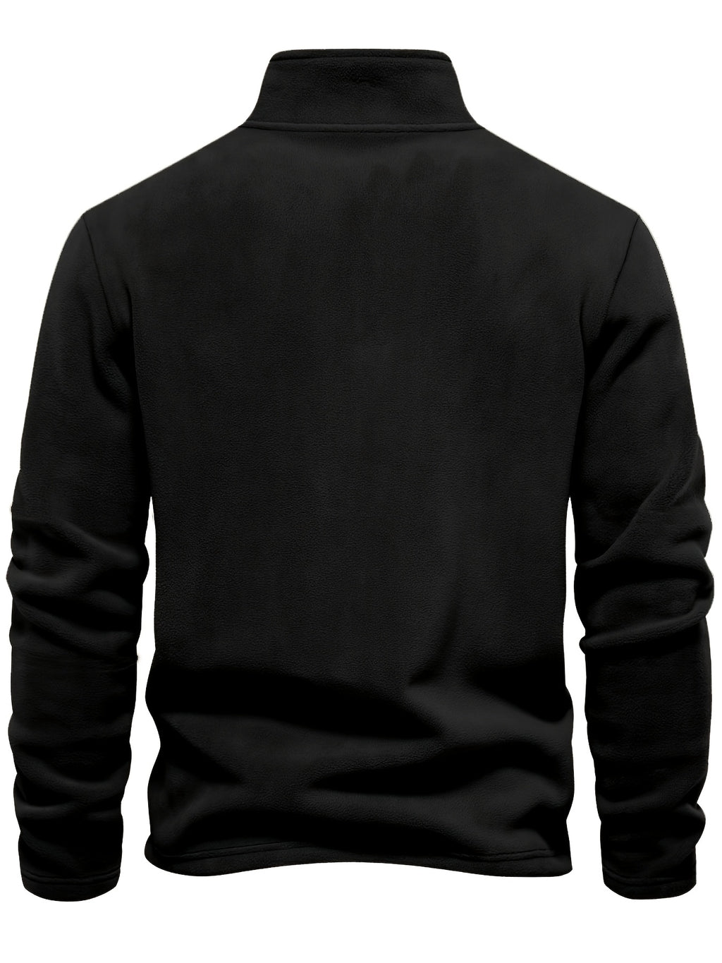 Men'S Winter Base Layer Outer Wear Comfortable Fleece Warm Stand-Up Collar Long Sleeve Sweatshirt 5pcs Set - Black＋black＋black＋black＋black
