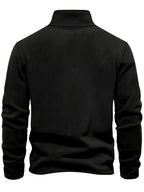 Men'S Winter Base Layer Outer Wear Comfortable Fleece Warm Stand-Up Collar Long Sleeve Sweatshirt 5pcs Set - Black＋black＋black＋black＋black