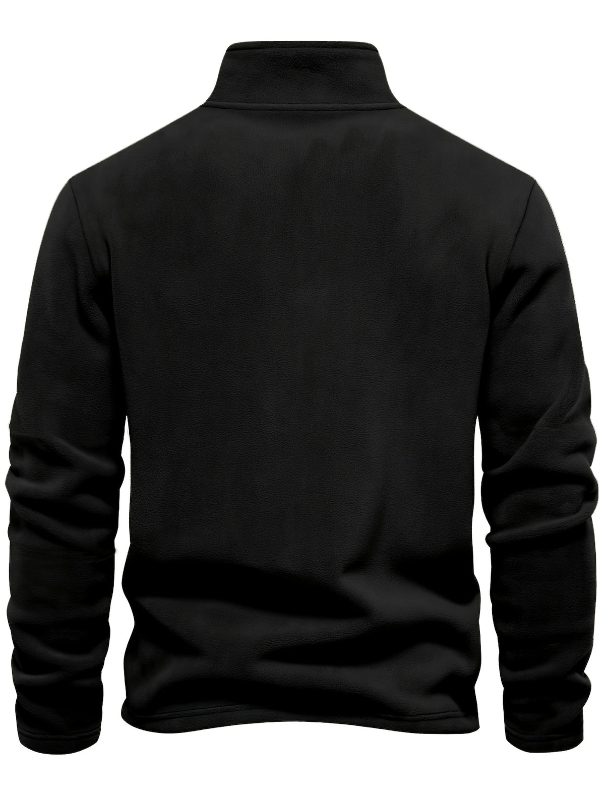 Men'S Winter Base Layer Outer Wear Comfortable Fleece Warm Stand-Up Collar Long Sleeve Sweatshirt 5pcs Set - Black＋black＋black＋black＋black