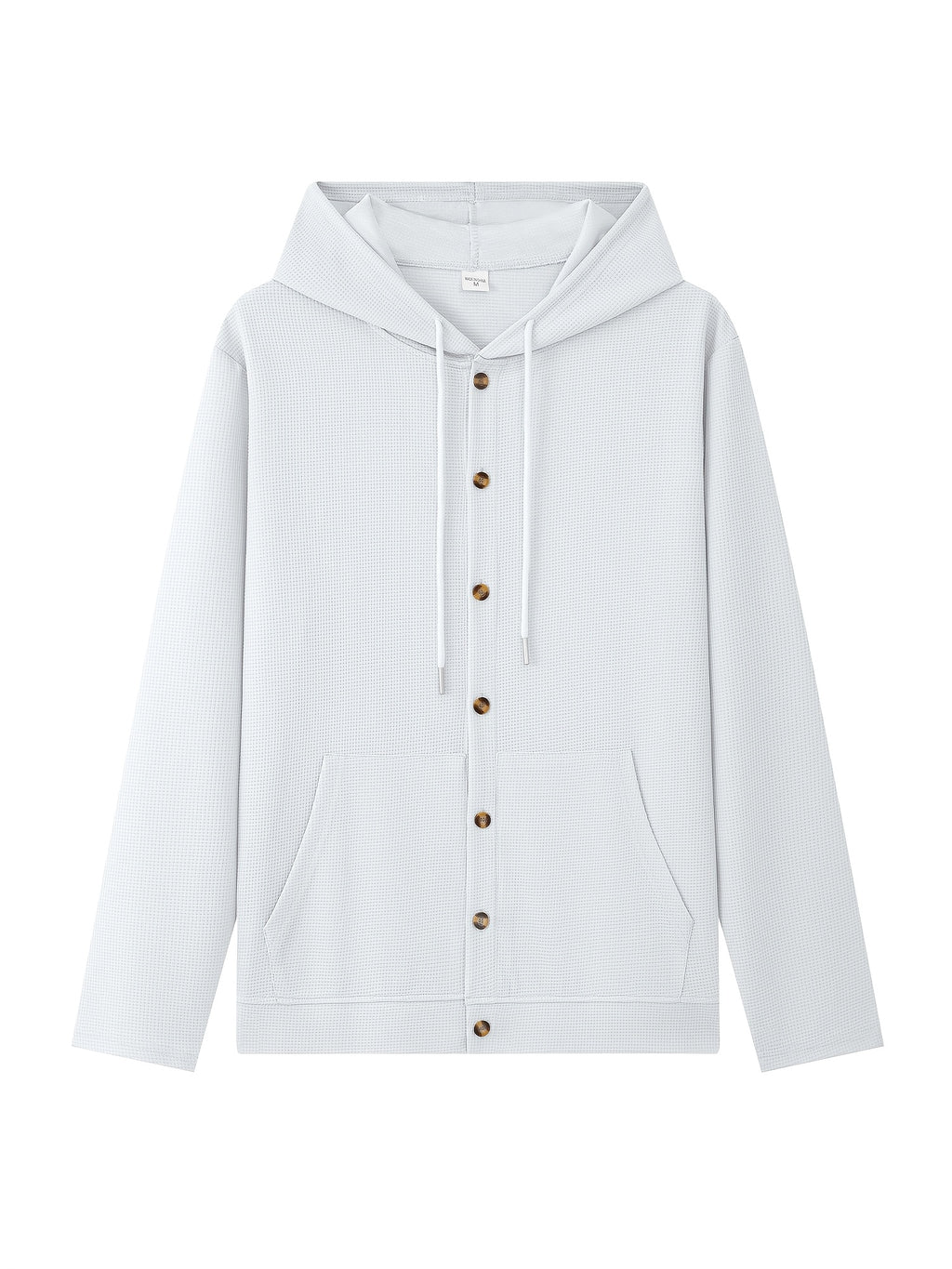 New Fall Winter Men'S Cardigan Hoodie - Button-Front Sporty Casual Sweatshirt, Soft And Comfortable, Versatile Streetwear Gentleman Top Winter Clothes for Men - White
