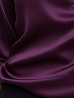 Women'S Elegant Shimmering V-Neck Long Sleeve Shirt - Fuchsia