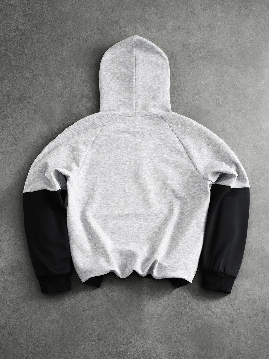 [Warner Bros. Official] Men's Raglan Sleeve Gray and Black Hooded Sweatshirt, Joker HER JOKER Sketch Portrait, Scrawled Line Sketch Print, Autumn/Winter Loose Color-Block Sport Hoodie, Streetwear Fashion Casual Versatile Sportswear for Autumn/Winter - Light Gray And Black