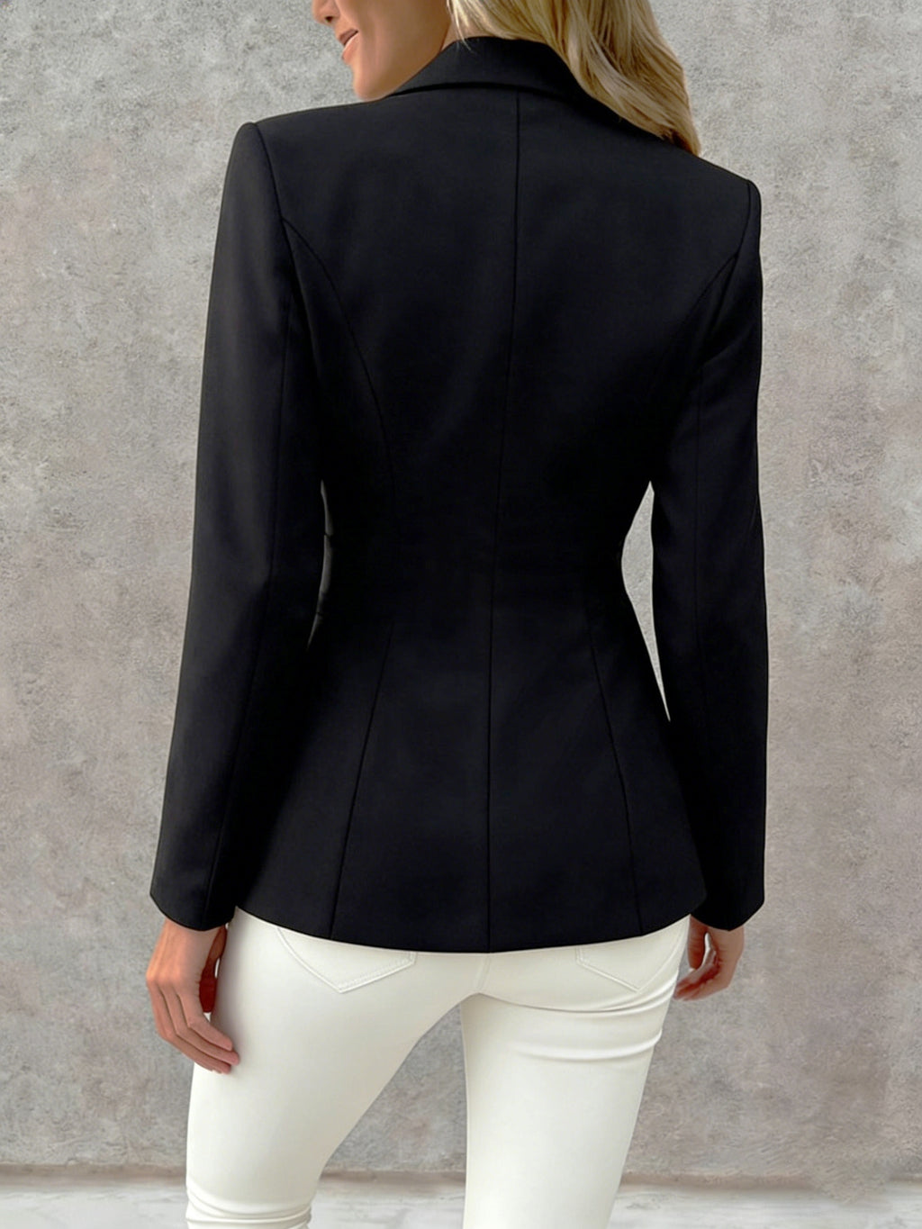 Women White Notched Lapel Blazer Elegant Floral Embroidery Slim Suit Jacket Elegant White Tailored Blazer Green Leaf Butterfly Embroidery Single Button Outerwear Vintage Floral Butterfly Embroidery White Blazer Ladies Formal Office Suit Jacket - Black