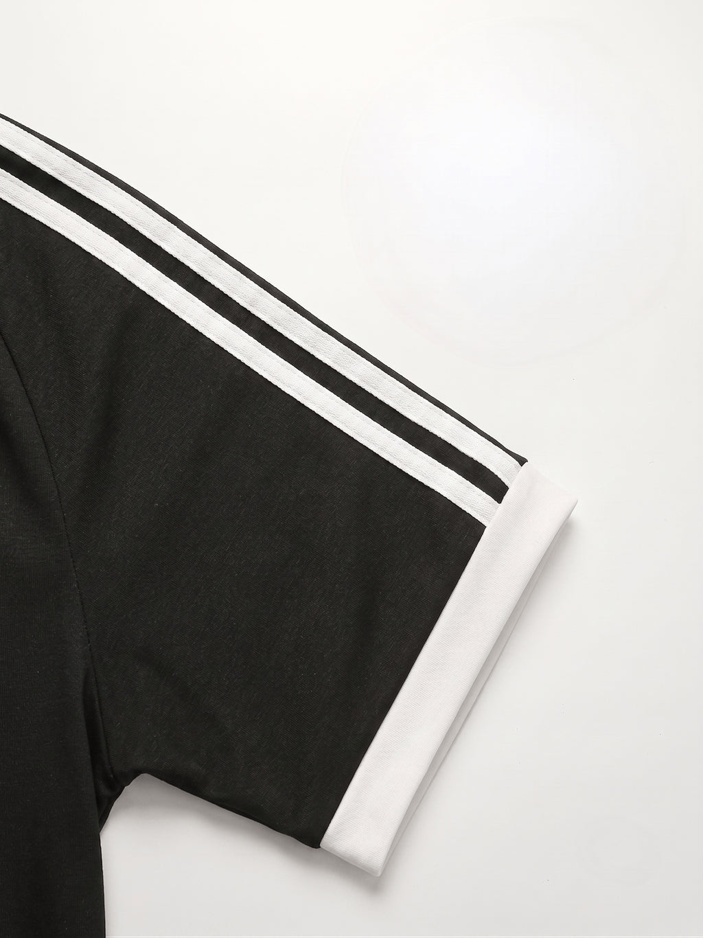 2pcs Set Women's Regular Size Short Sleeve Long Pants Outfit, Color-Blocked Comfortable Soft Casual Sportswear Set with Long Sweatpants and Short Sleeve Top - Black