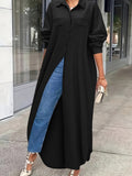Stylish Women'S Clothing, Multi-Style Shirts, Long Tops - Black