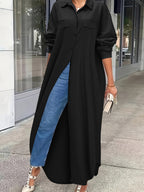 Stylish Women'S Clothing, Multi-Style Shirts, Long Tops - Black