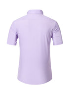 2pcs Men's Short-Sleeve Shirts, Henley/Stand-Up Collar Design, Summer Casual Outerwear - Style6