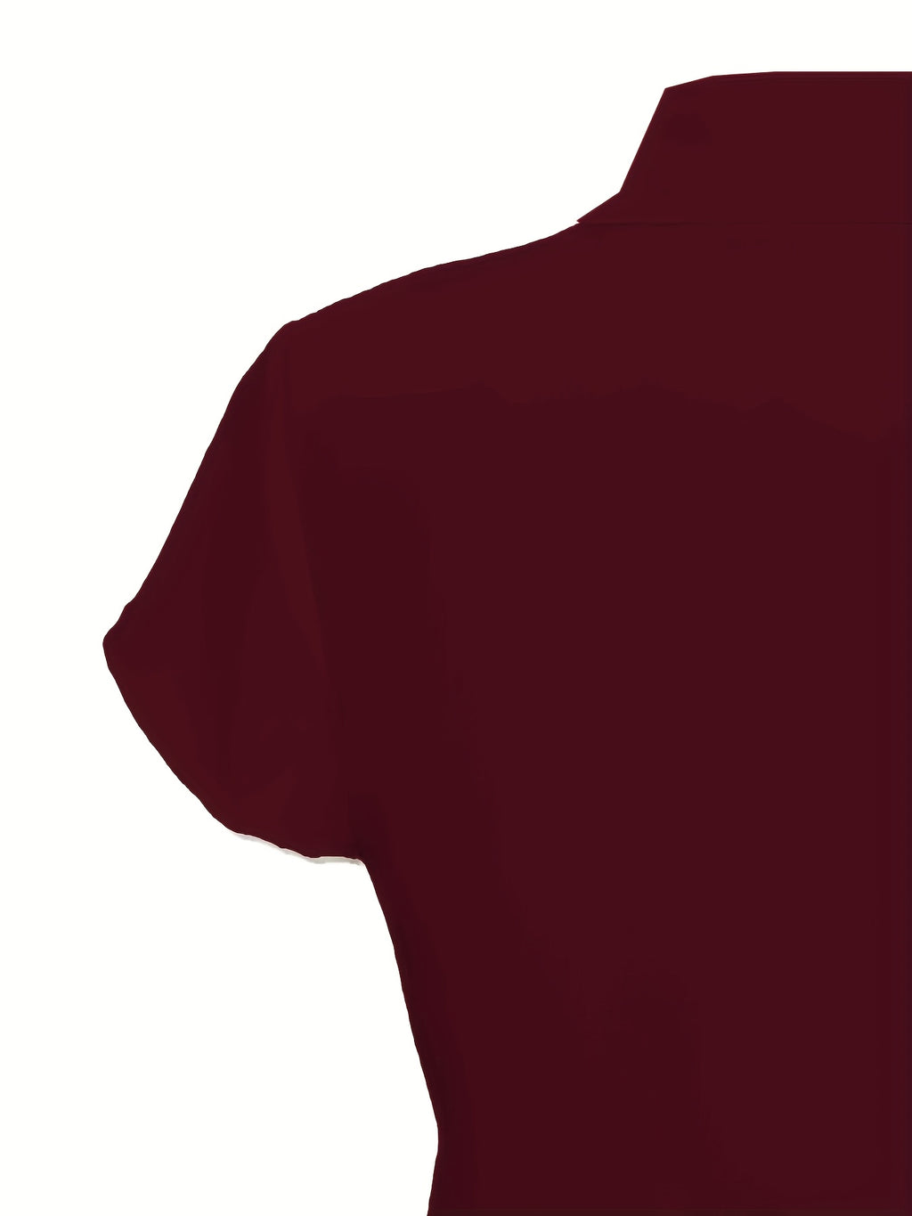 Spring/Summer Women's Elegant Designer Fashion Shirt - Burgundy