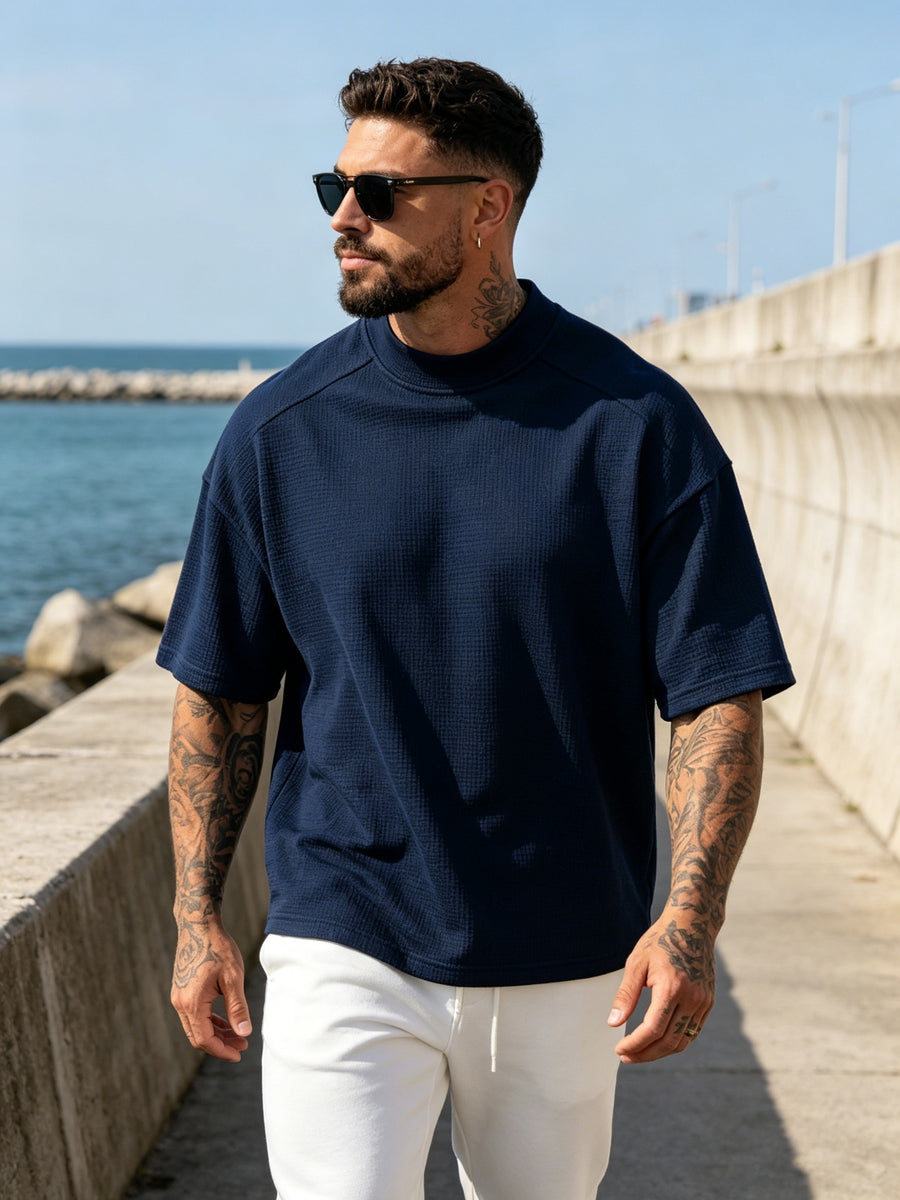 3pcs Set New Men'S Top Fashion Athletic Short Sleeve Spring Summer Summer Casual Comfortable Breathable Soft Trendy Easy Premium All-Match Refreshing - Mix color 5