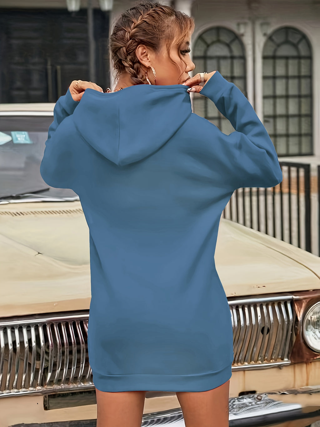 Women's Fashion Hat Shirt - Peacock Blue