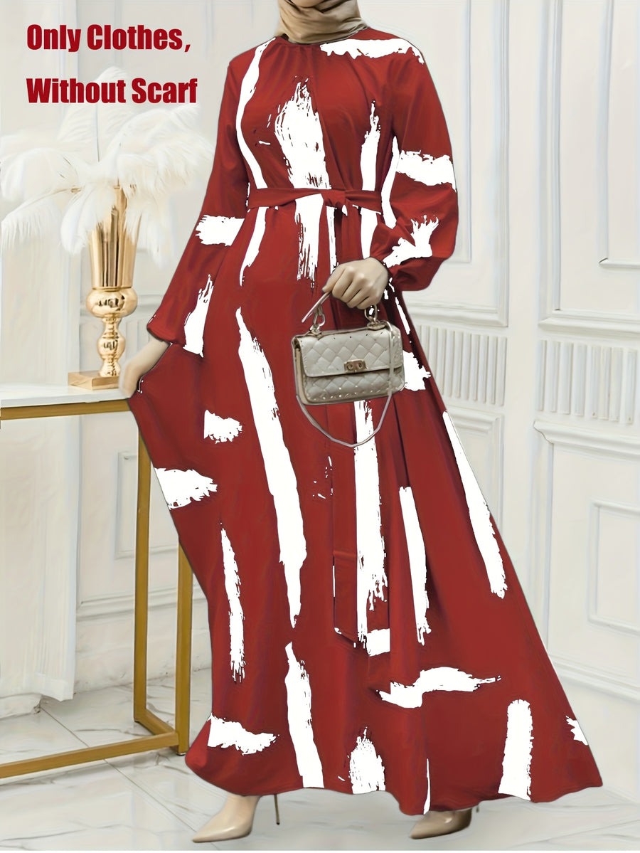 Women's Long Dress - Burgundy