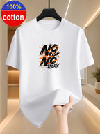 100% Cotton Summer Round-neck Short-sleeve T-shirt, Made of Pure Cotton Fabric, Skin-friendly, Breathable, and Non-stuffy. A Basic Style Suitable for Daily Commutes and Casual Home Wear - White