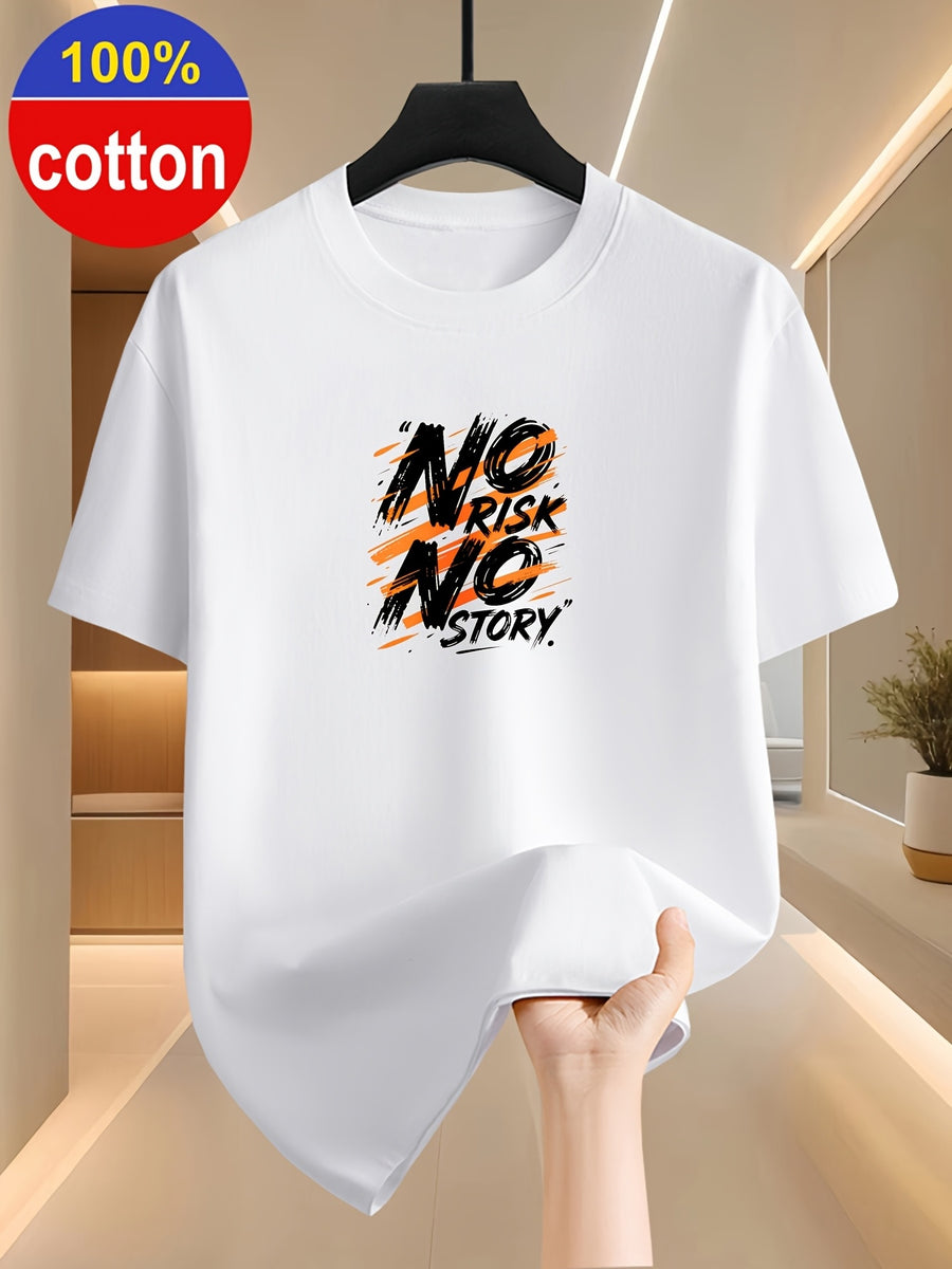 100% Cotton Summer Round-neck Short-sleeve T-shirt, Made of Pure Cotton Fabric, Skin-friendly, Breathable, and Non-stuffy. A Basic Style Suitable for Daily Commutes and Casual Home Wear - White