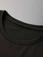 Men's T-Shirt Summer Short Sleeve Lightweight Top Black Big Apple Print Oversized Men's T-Shirt Streetwear Niche High Street Style  Casual Top! Round-neck Short Sleeve Top, Relaxed Loose Knit T-shirt, Suitable for Daily Wear, Casual Sport - Black