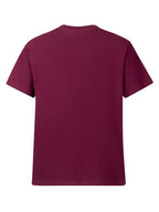 Heavyweight Men's 100% Pure Cotton Crew Neck Printed T-Shirt, a Stylish and Versatile High-Quality Top, an Essential for Daily Wear, Street Jogging, and Other Casual Outfits - Red