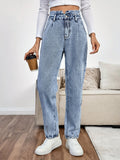 Women'S Denim Long Pants - Blue