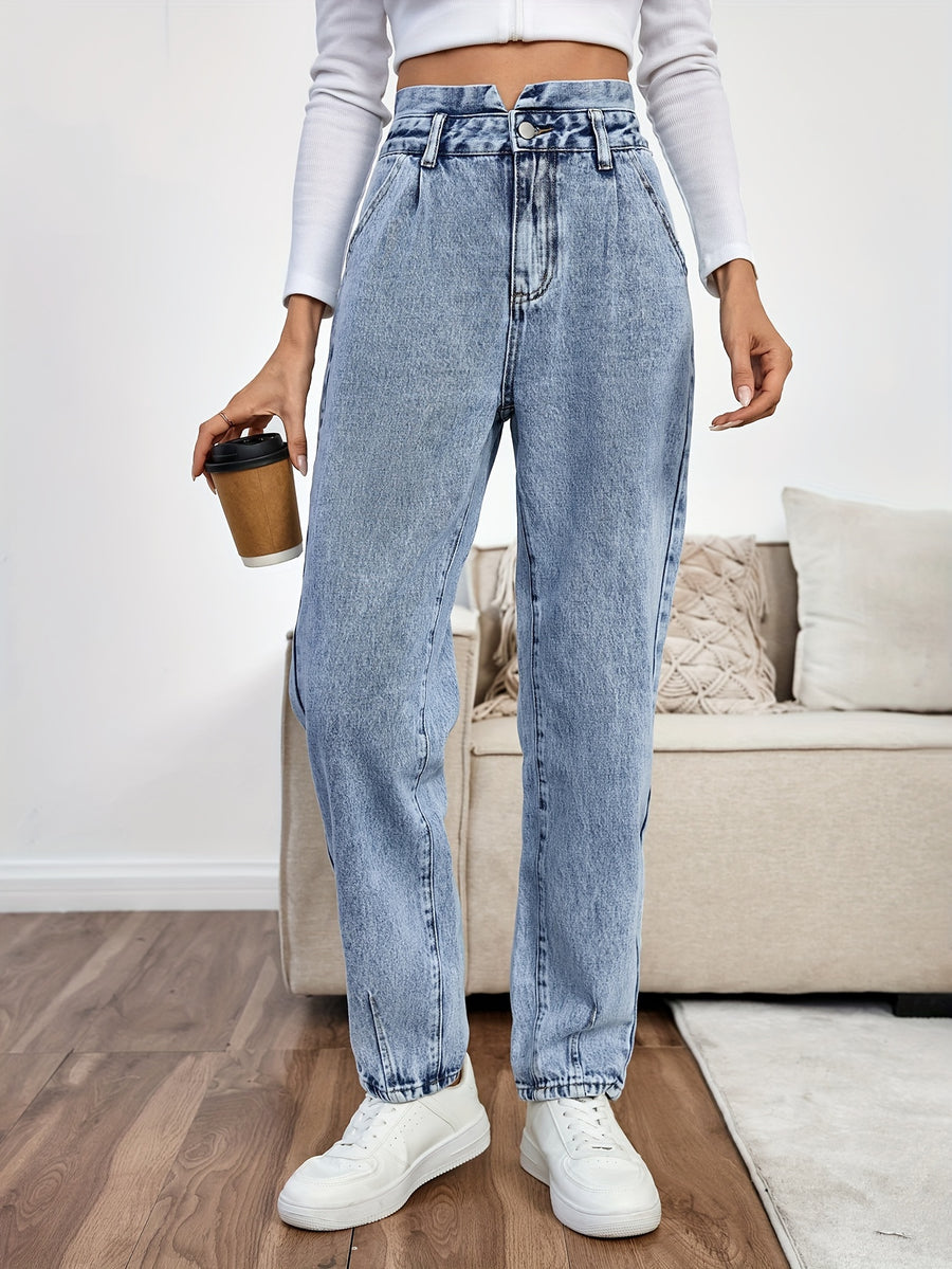 Women'S Denim Long Pants - Blue