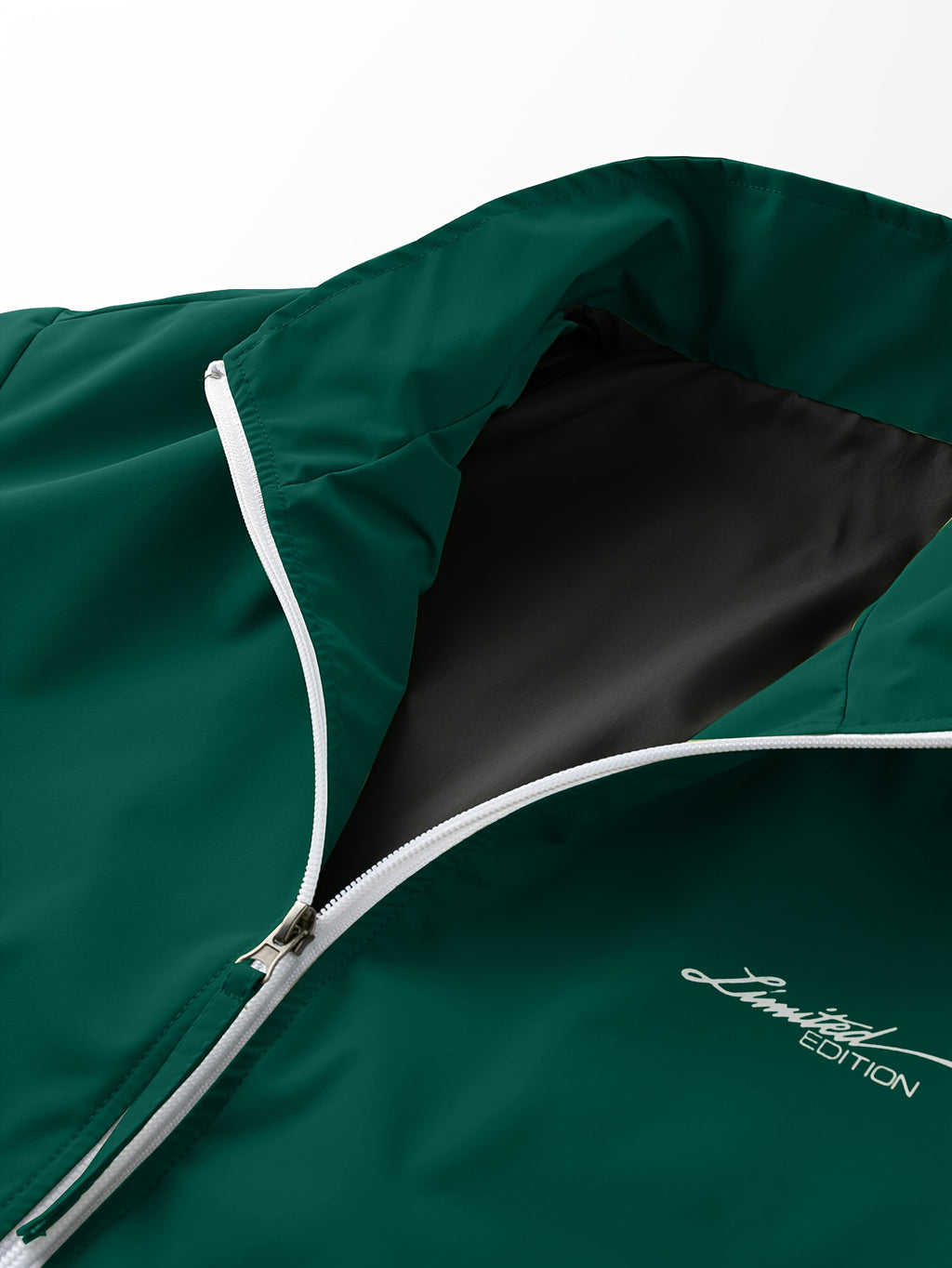 Men's Jacket, New Versatile Casual Jacket Top with Letter Print, Loose Fit, JK2605653 - Green