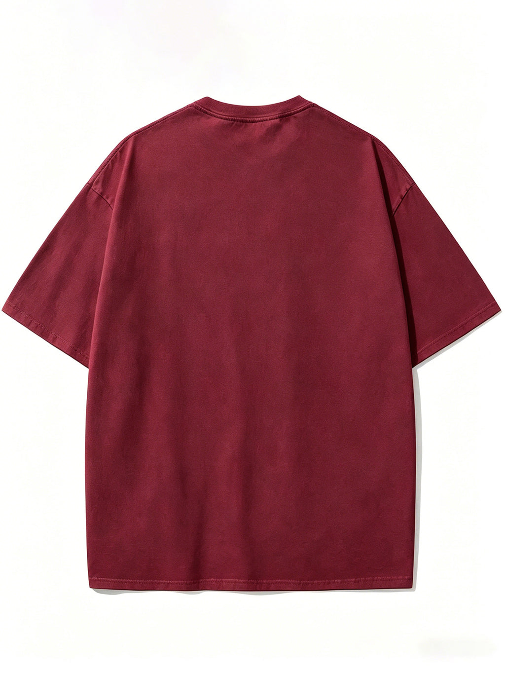 Warner Exclusive, Vintage Street Style Classic Superman "S" Logo Print Design, Men's Summer Basic Daily Casual Short-Sleeve T-Shirt, Suitable for Outdoor Wear, Fitness, Office, and Daily Outfits, an Essential Item for a Basic Wardrobe - Burgundy