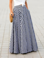 Fortune-Attracting Elegant Pencil Skirt - Sky Blue