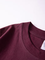 Heavyweight Men's 100% Pure Cotton Crew Neck Printed T-Shirt, a Stylish and Versatile High-Quality Top, an Essential for Daily Wear, Street Jogging, and Other Casual Outfits - Red