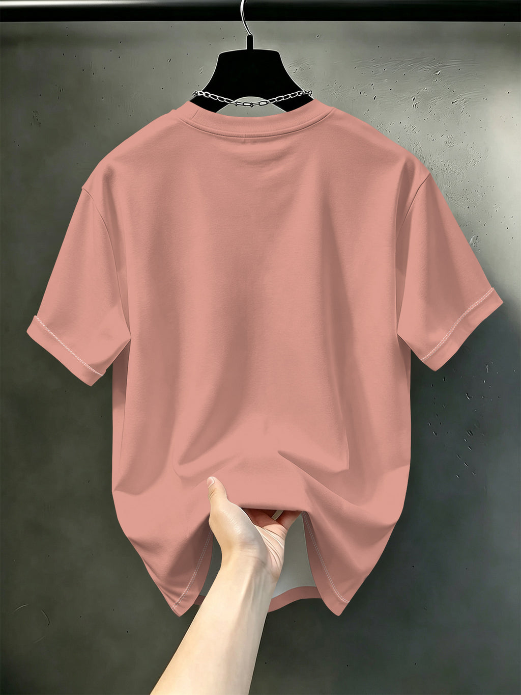Men' Heavyweight Oversized T-Shirt - Vintage American Streetwear Short Sleeve Round Neck Tee, Loose Fit Breathable Base Layer Suitable for Daily Commuting, Outfits & Layering, Machine Washable Casual Wardrobe Essential - Mixed Color 2