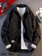 Men's Vintage Spring Denim Shirt, New Arrival Casual Loose-Fit Versatile Long-Sleeve Denim Top - N861-4