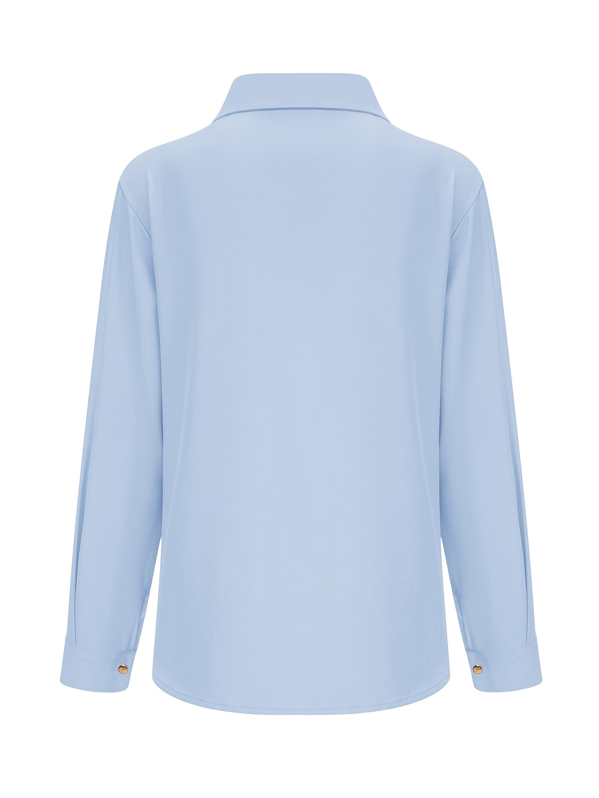 Fashion Women'S Casual Button-Up Shirt - Blue